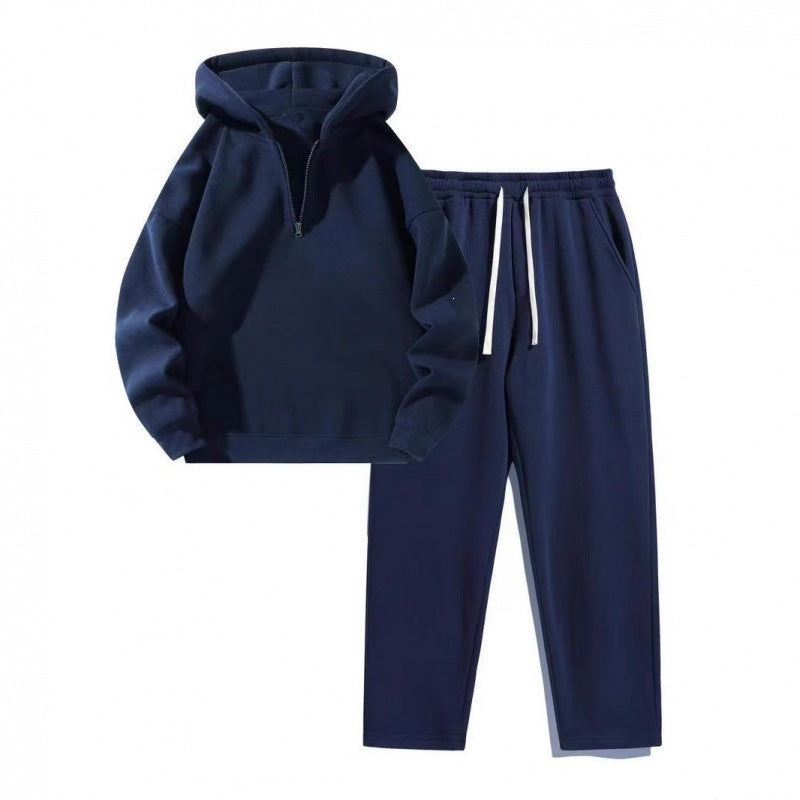 Half Zip Hoodie and Sweatpants Set