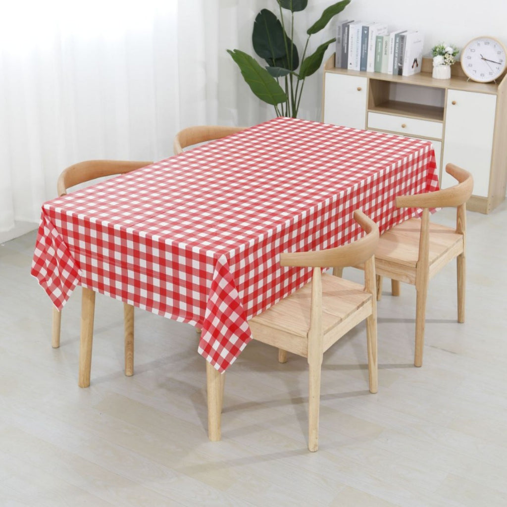 Disposable Plaid Tablecloth Waterproof Picnic Party Decoration