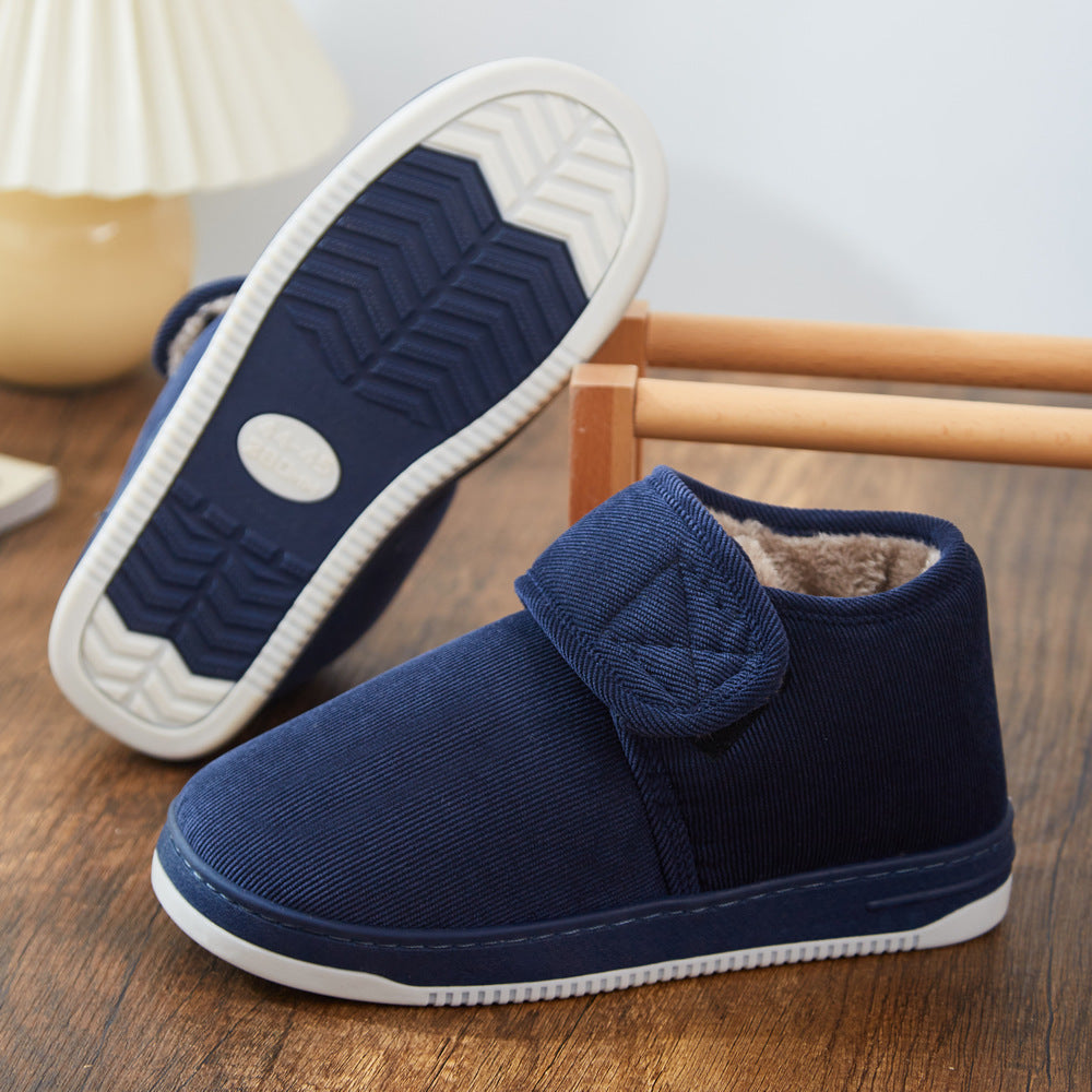 Winter Fleece Lined Cotton Slippers