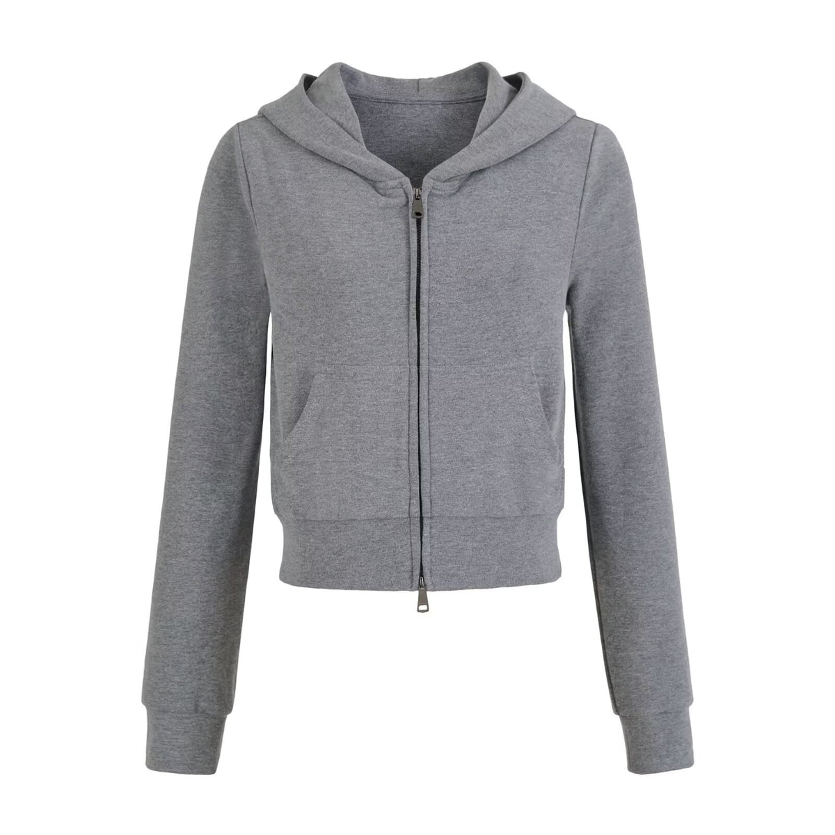Hooded Zipper Sweatshirt and Drawstring Pants Set