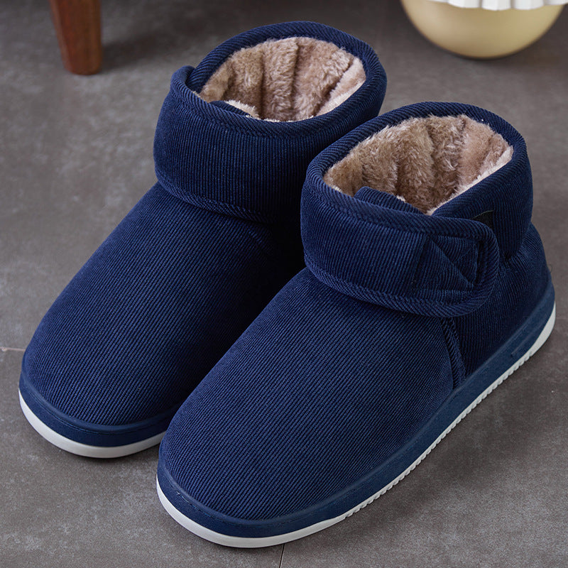 Winter Fleece Lined Cotton Slippers