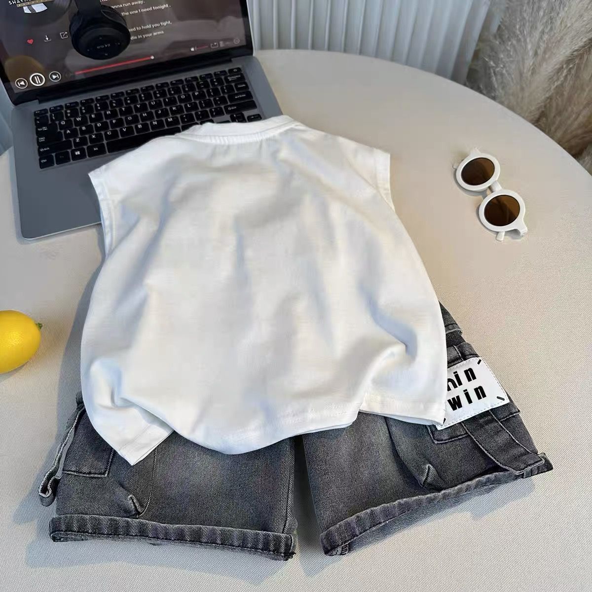 Boys Summer Corduroy Outfit