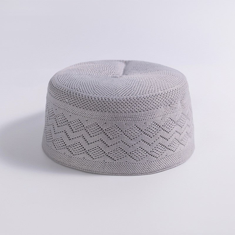 Muslim Prayer Hat Cotton Flat Top Cap