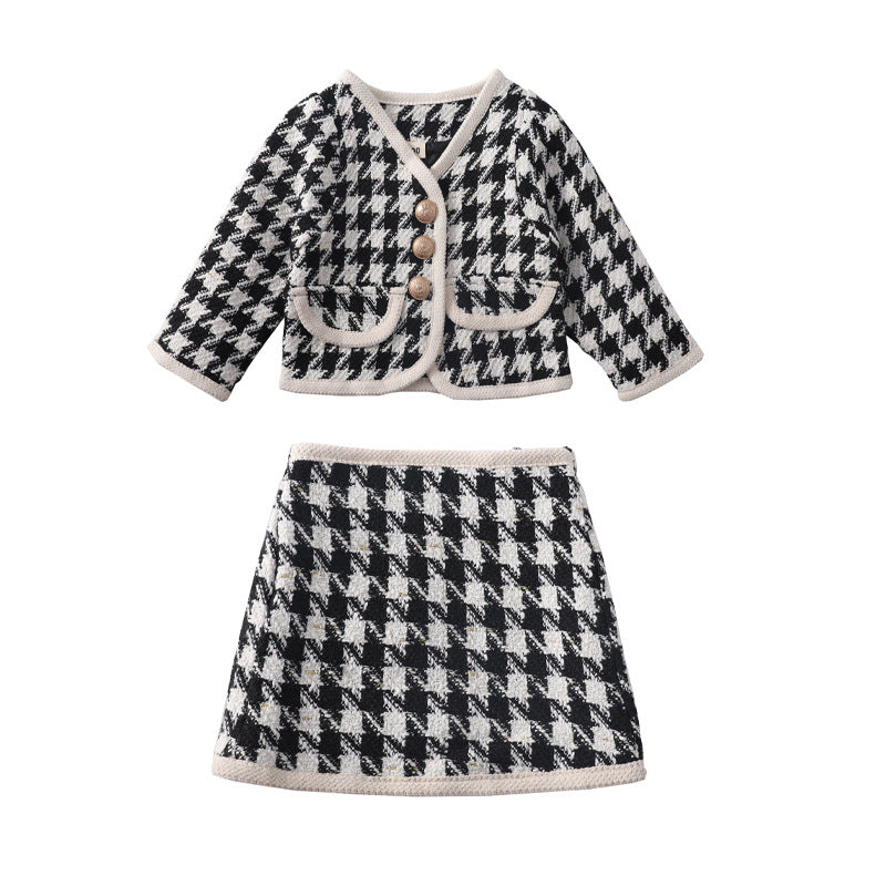 Girls Chanel Style Two Piece Set
