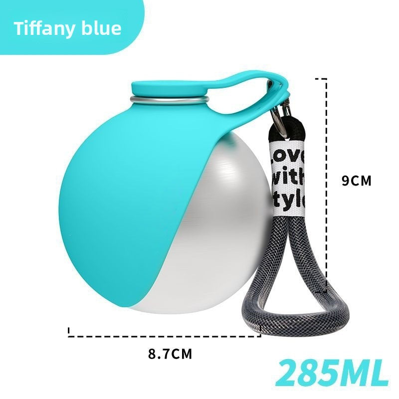Portable Folding Pet Water Bottle with Bowl