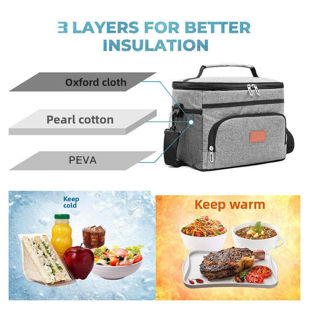 15L Leak Proof Insulated Lunch Bag for Outdoor Picnic