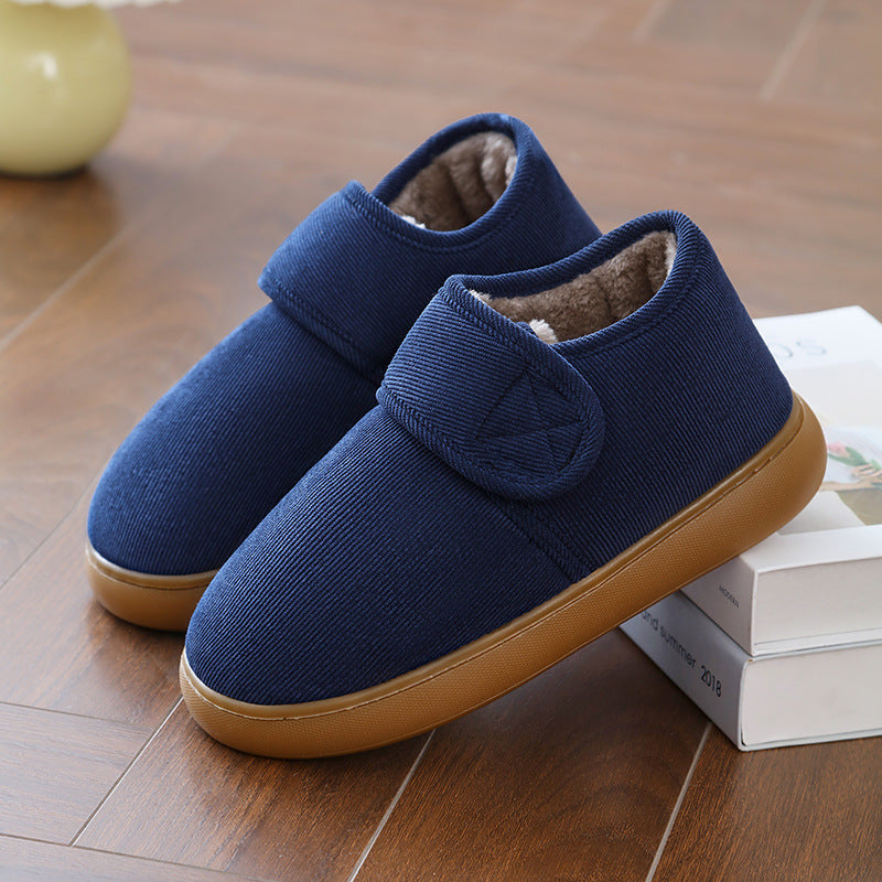 Winter Fleece Lined Cotton Slippers