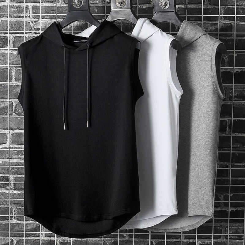 Men's Casual Hooded Sleeveless Vest