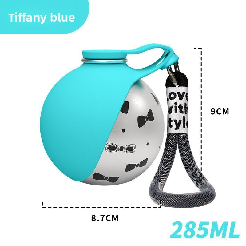 Portable Folding Pet Water Bottle with Bowl