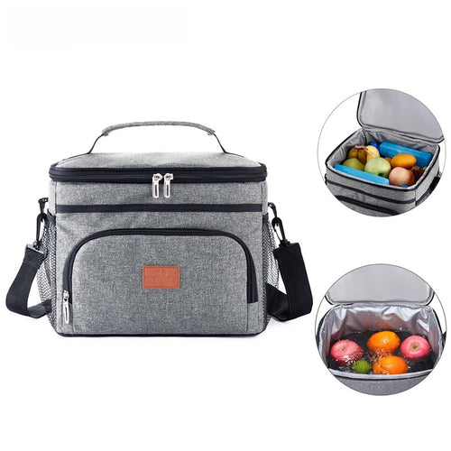 15L Leak Proof Insulated Lunch Bag for Outdoor Picnic