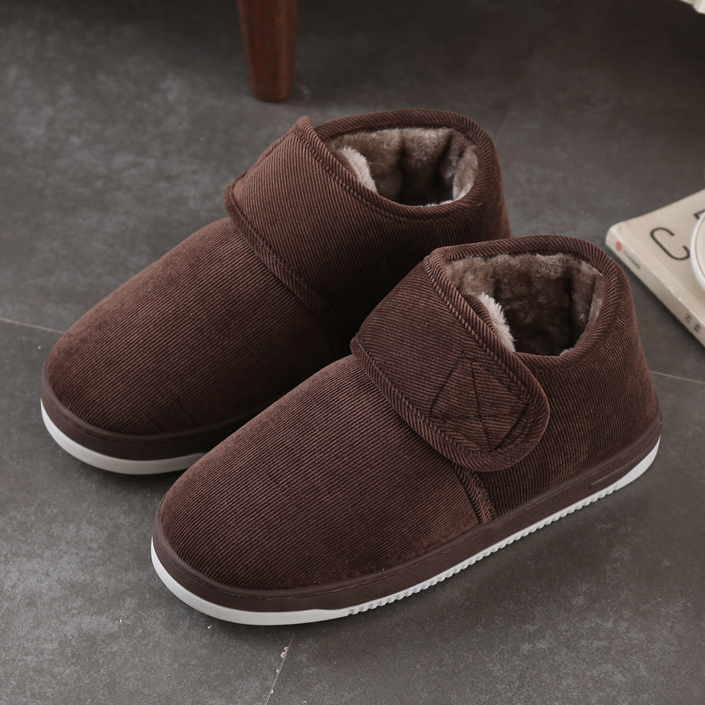 Winter Fleece Lined Cotton Slippers