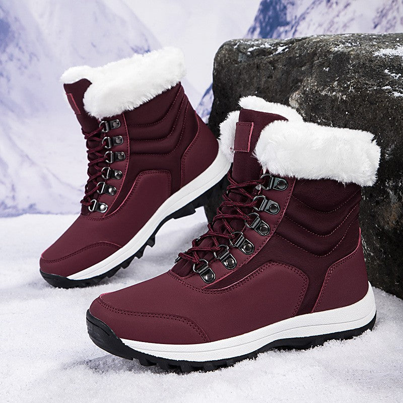 Women Winter Boots High Top Warm Cotton Shoes