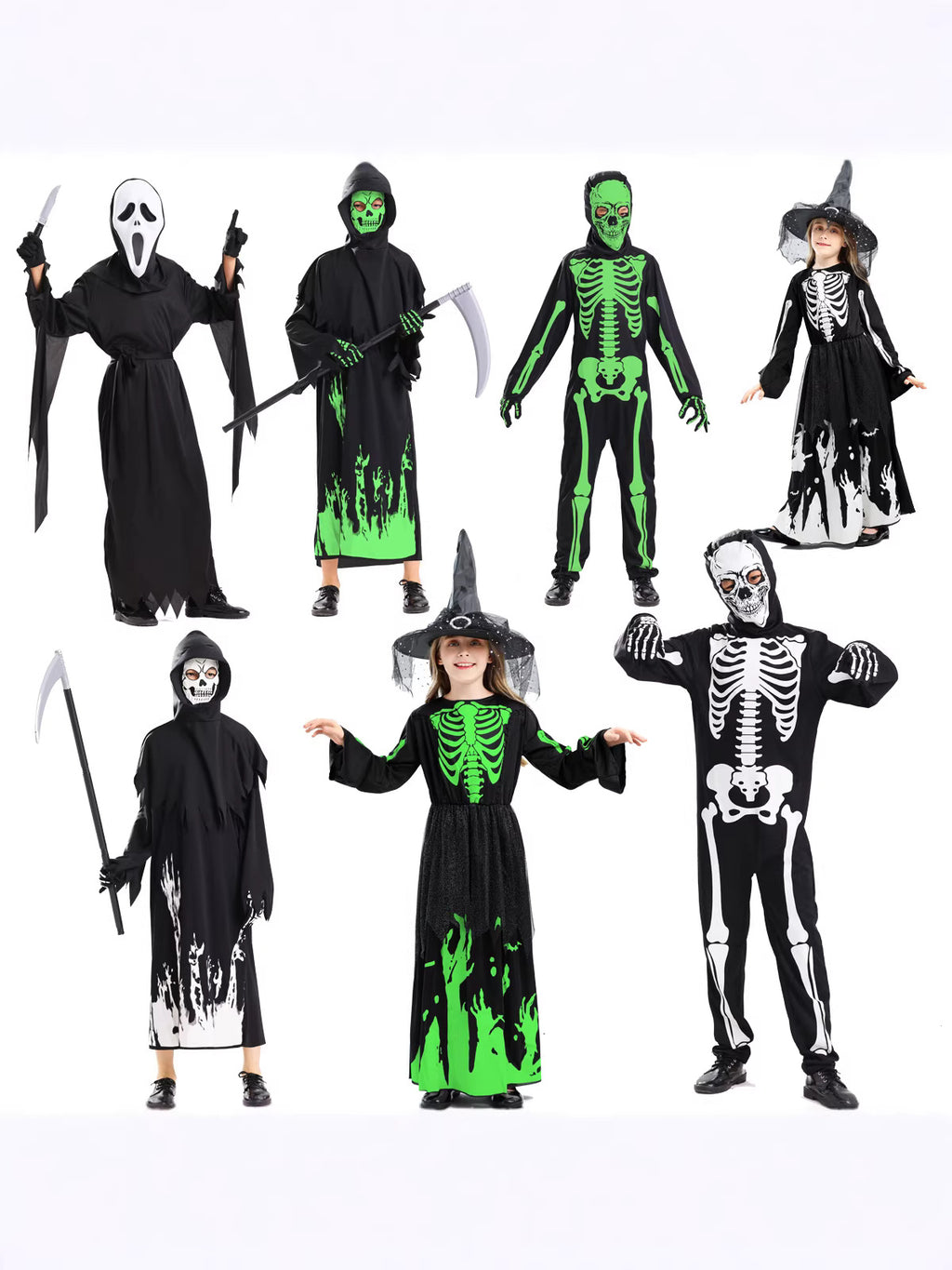 Glow-in-the-Dark Halloween Cosplay Costume